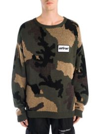 Off White Camouflage Sweater at Saks Fifth Avenue